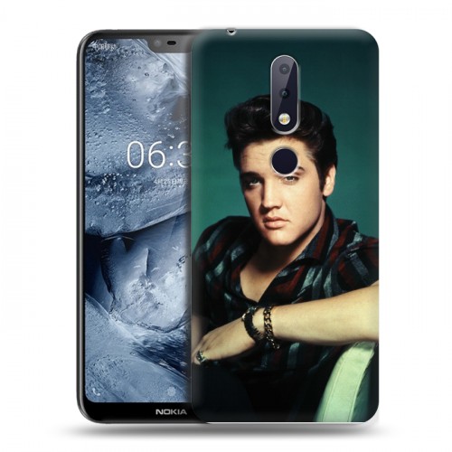 Дизайнерский силиконовый чехол для Nokia 6.1 Plus Элвис Пресли