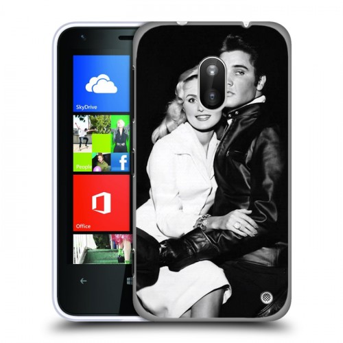 Дизайнерский пластиковый чехол для Nokia Lumia 620 Элвис Пресли