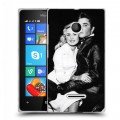 Дизайнерский пластиковый чехол для Microsoft Lumia 435 Элвис Пресли