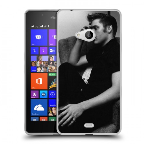 Дизайнерский пластиковый чехол для Microsoft Lumia 540 Элвис Пресли