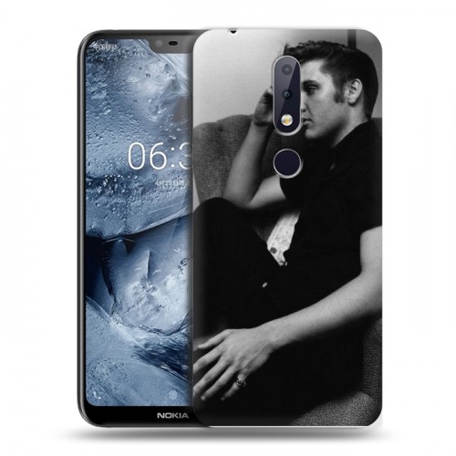 Дизайнерский пластиковый чехол для Nokia 6.1 Plus Элвис Пресли