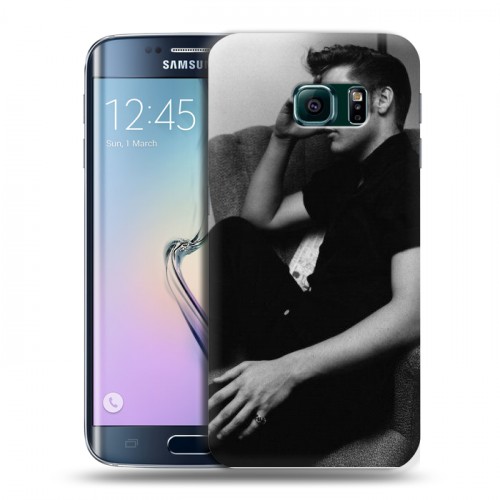 Дизайнерский пластиковый чехол для Samsung Galaxy S6 Edge Элвис Пресли