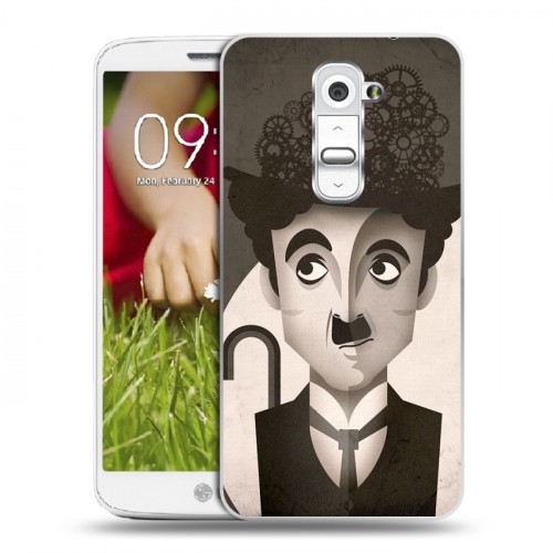 Дизайнерский пластиковый чехол для LG Optimus G2 mini Чарли Чаплин 