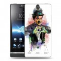 Дизайнерский пластиковый чехол для Sony Xperia S Чарли Чаплин 