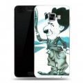 Дизайнерский пластиковый чехол для Samsung Galaxy C5 Чарли Чаплин 