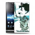 Дизайнерский пластиковый чехол для Sony Xperia S Чарли Чаплин 