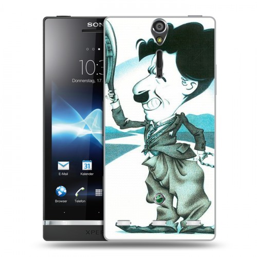 Дизайнерский пластиковый чехол для Sony Xperia S Чарли Чаплин 