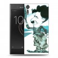 Дизайнерский пластиковый чехол для Sony Xperia XZs Чарли Чаплин 