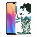 Дизайнерский силиконовый с усиленными углами чехол для Xiaomi RedMi 8A Чарли Чаплин 