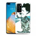 Дизайнерский силиконовый с усиленными углами чехол для Huawei P40 Чарли Чаплин 