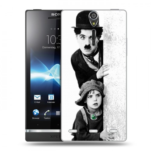 Дизайнерский пластиковый чехол для Sony Xperia S Чарли Чаплин 