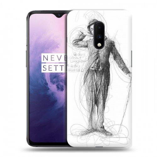 Дизайнерский пластиковый чехол для OnePlus 7 Чарли Чаплин 