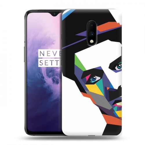 Дизайнерский пластиковый чехол для OnePlus 7 Чарли Чаплин 