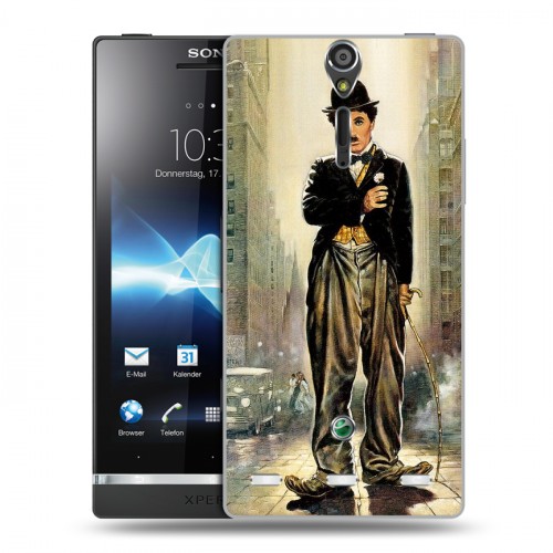 Дизайнерский пластиковый чехол для Sony Xperia S Чарли Чаплин 