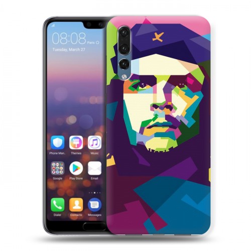 Дизайнерский силиконовый с усиленными углами чехол для Huawei P20 Pro Че Гевара