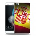Дизайнерский пластиковый чехол для Huawei P8 Lite флаг Испании