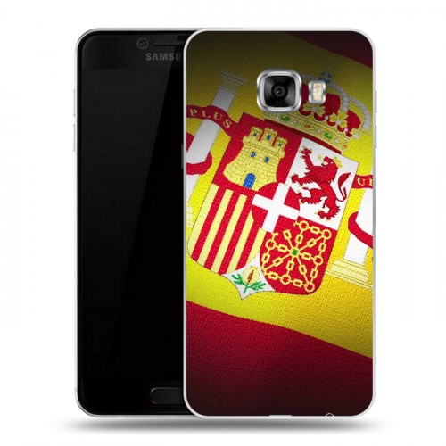 Дизайнерский пластиковый чехол для Samsung Galaxy C5 флаг Испании