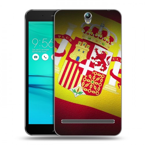 Дизайнерский пластиковый чехол для ASUS ZenFone Go ZB690KG флаг Испании