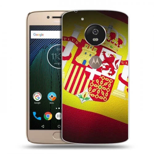 Дизайнерский силиконовый чехол для Motorola Moto G5s флаг Испании