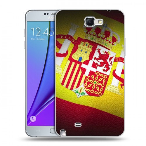 Дизайнерский пластиковый чехол для Samsung Galaxy Note 2 флаг Испании