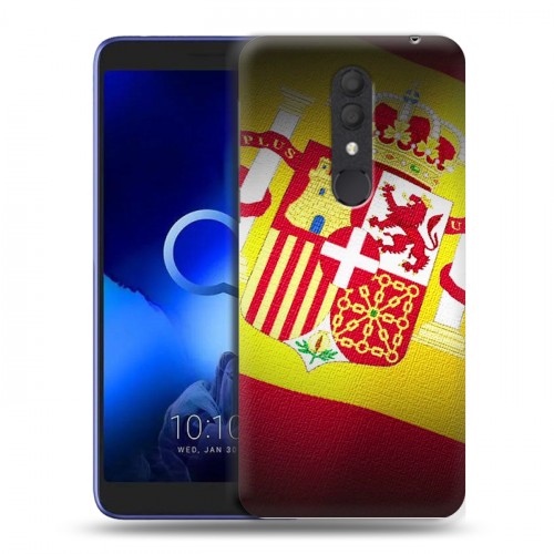 Дизайнерский пластиковый чехол для Alcatel 1X (2019) флаг Испании
