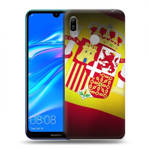 Дизайнерский пластиковый чехол для Huawei Y6 (2019) флаг Испании