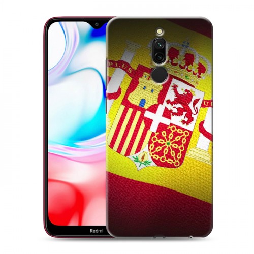 Дизайнерский пластиковый чехол для Xiaomi RedMi 8 флаг Испании
