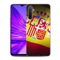 Дизайнерский силиконовый чехол для Realme 5 флаг Испании