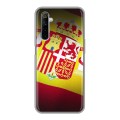 Дизайнерский силиконовый с усиленными углами чехол для Realme 6 флаг Испании