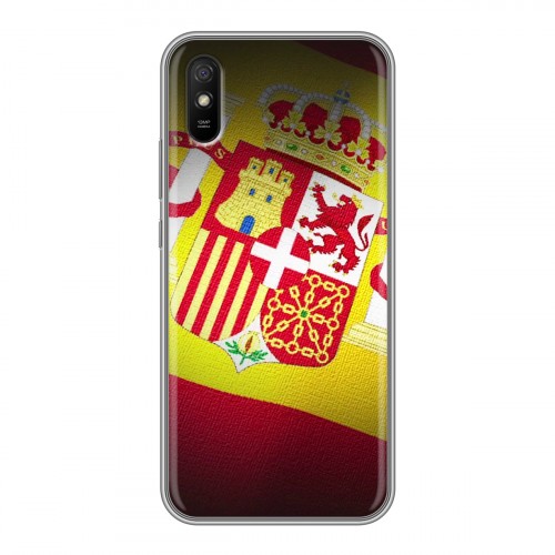 Дизайнерский силиконовый чехол для Xiaomi RedMi 9A флаг Испании