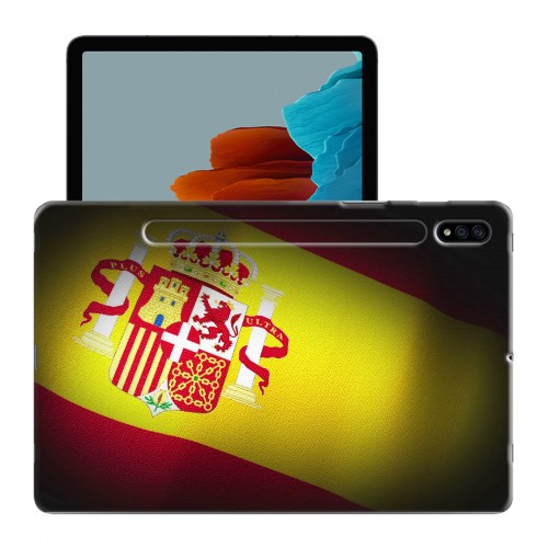 Дизайнерский пластиковый чехол для Samsung Galaxy Tab S7 флаг Испании