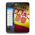 Дизайнерский пластиковый чехол для BlackBerry Z10 флаг Испании