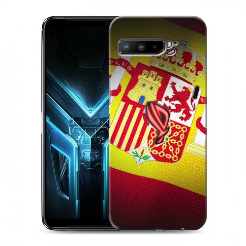 Дизайнерский силиконовый с усиленными углами чехол для ASUS ROG Phone 3 флаг Испании