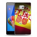 Дизайнерский силиконовый чехол для Huawei Honor 3 флаг Испании