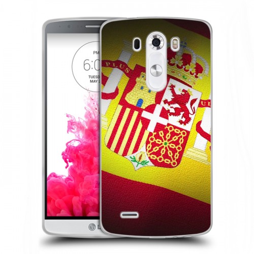 Дизайнерский силиконовый чехол для LG G3 (Dual-LTE) флаг Испании