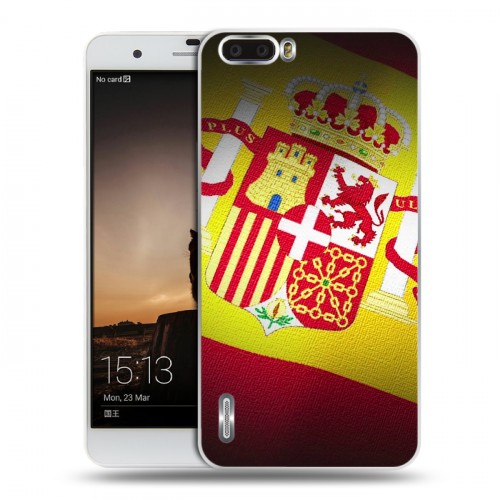Дизайнерский пластиковый чехол для Huawei Honor 6 Plus флаг Испании