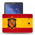 Дизайнерский силиконовый чехол для Samsung Galaxy Tab E 9.6 флаг Испании