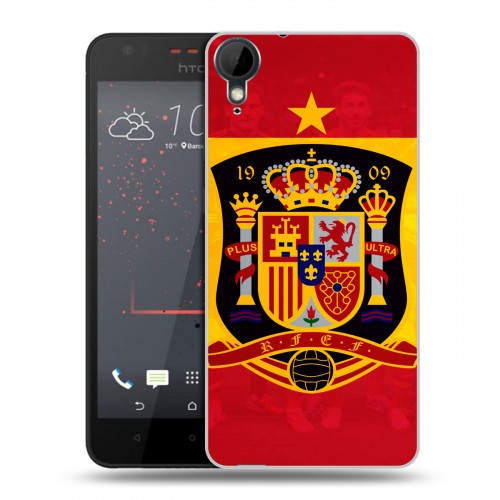 Дизайнерский пластиковый чехол для HTC Desire 825 флаг Испании