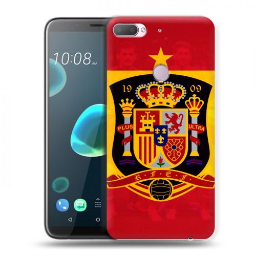Дизайнерский пластиковый чехол для HTC Desire 12 Plus флаг Испании