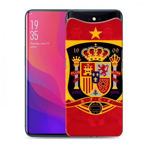 Дизайнерский силиконовый чехол для OPPO Find X флаг Испании