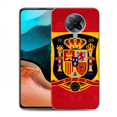 Дизайнерский силиконовый с усиленными углами чехол для Xiaomi RedMi K30 Pro флаг Испании