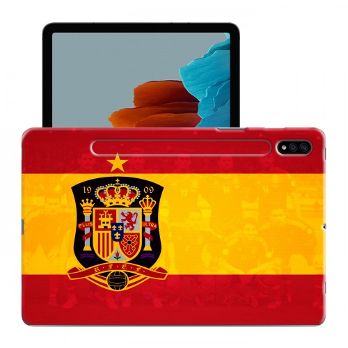 Дизайнерский силиконовый чехол для Samsung Galaxy Tab S7 флаг Испании