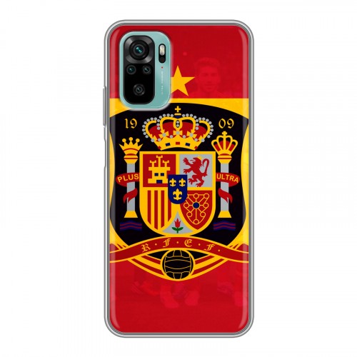 Дизайнерский силиконовый чехол для Xiaomi RedMi Note 10 флаг Испании