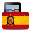 Дизайнерский силиконовый чехол для Samsung Galaxy Tab 2 7.0 флаг Испании