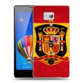 Дизайнерский пластиковый чехол для Huawei Honor 3 флаг Испании