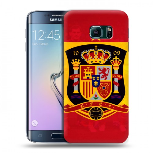 Дизайнерский пластиковый чехол для Samsung Galaxy S6 Edge флаг Испании
