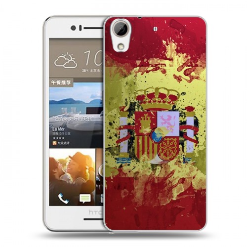 Дизайнерский пластиковый чехол для HTC Desire 728 флаг Испании
