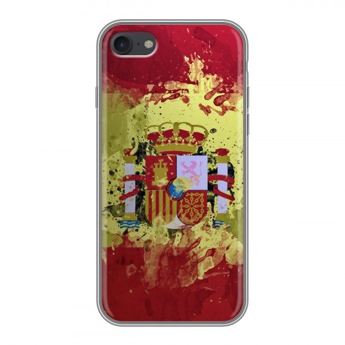 Дизайнерский силиконовый с усиленными углами чехол для Iphone 7 флаг Испании