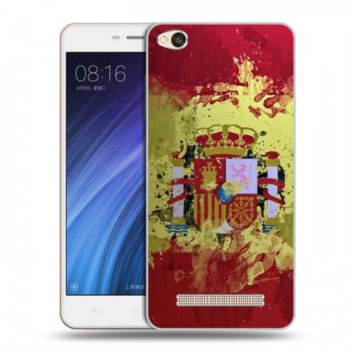 Дизайнерский силиконовый чехол для Xiaomi RedMi 4A флаг Испании