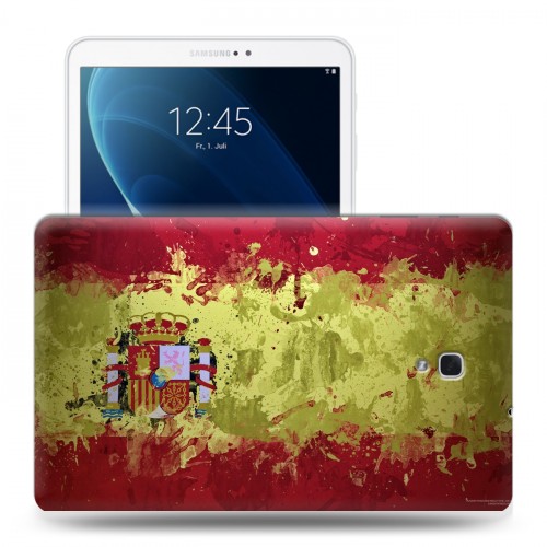 Дизайнерский силиконовый чехол для Samsung Galaxy Tab A 10.5 флаг Испании